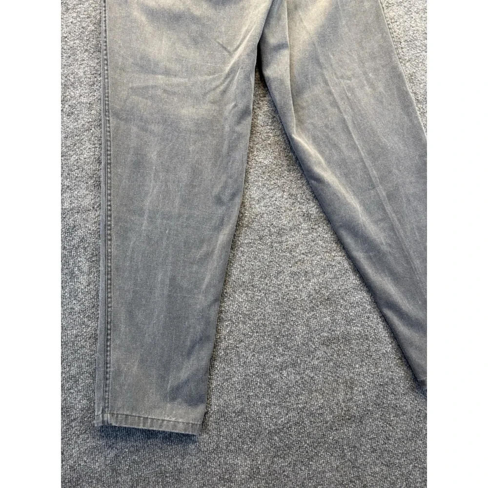 Vintage Bugle Boy Gray Pleated Pants Men's 31x31 Tapered Retro 80s 90s